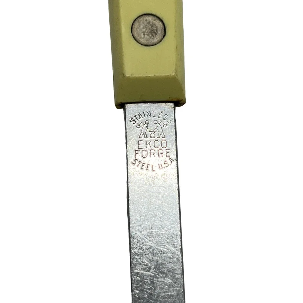 Vintage EKCO Forge Stainless Steel Ladle Yellow Mid Century Modern MCM USA